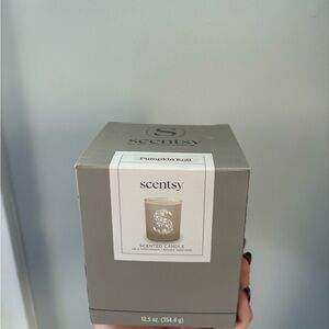 Scentsy Pumpkin Roll Scented Candle - Gray